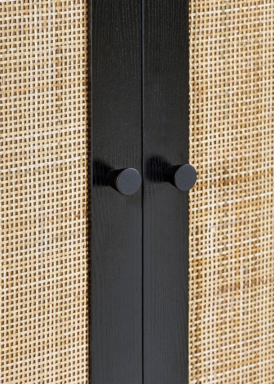 Julian Bowen Padstow Wardrobe in Black (190 x 80 x 56cm)