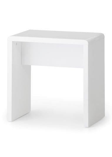 Julian Bowen Manhattan Dressing Stool in White (46 x 45 x 30cm)