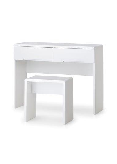 Julian Bowen Manhattan Dressing Stool in White (46 x 45 x 30cm)
