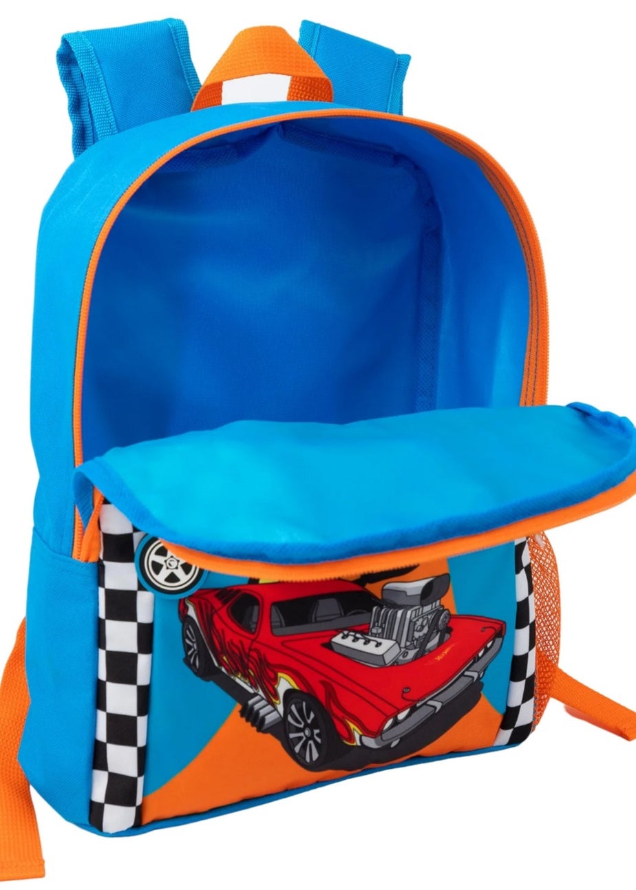 Hot Wheels Kids Blue Race Team Backpack