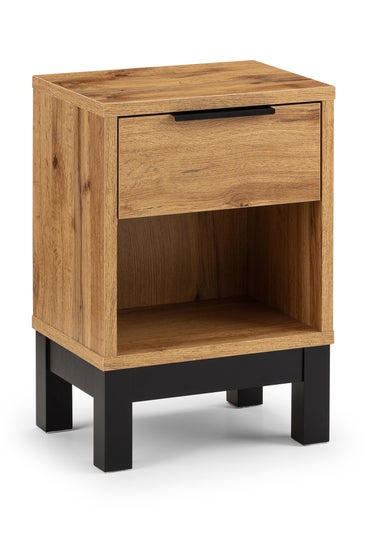 Julian Bowen Bali 1 Drawer Bedside in Light Brown (50 x 35 x 26cm)