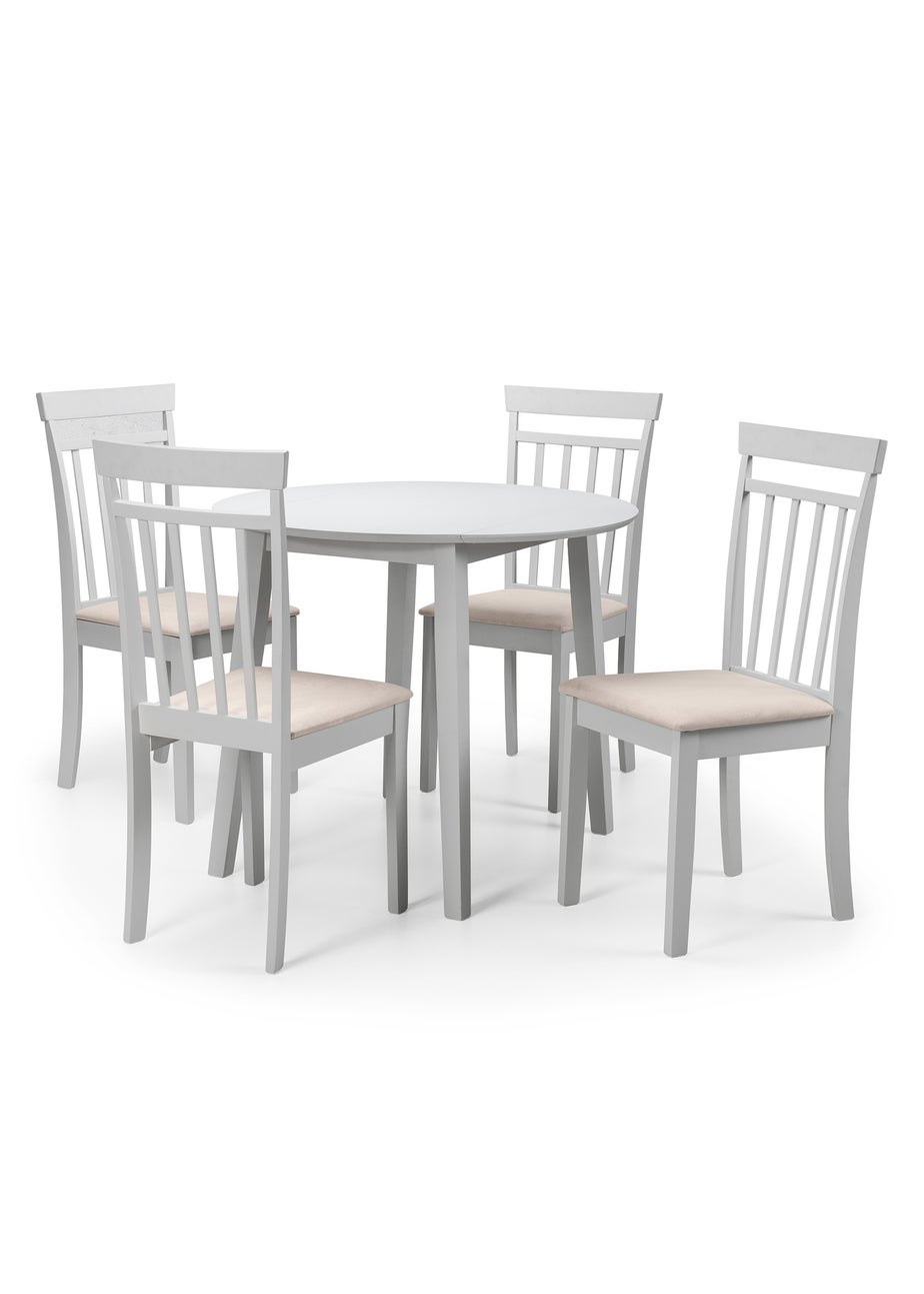 Julian Bowen Coast Grey Dropleaf Table (75 x 90 x 90cm)