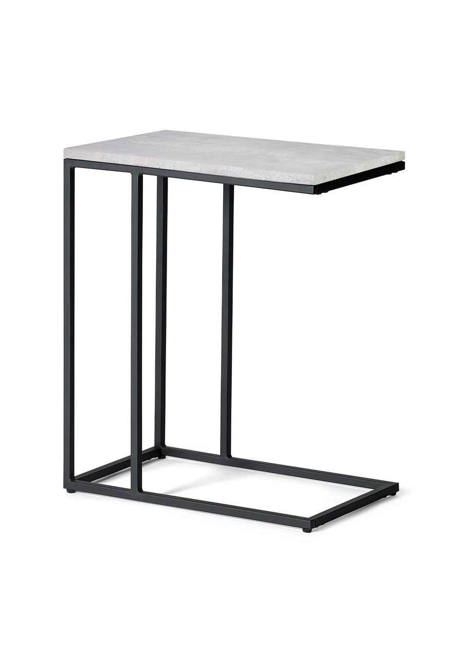 Julian Bowen Black Staten Drinks Table (60 x 30 x 50cm)