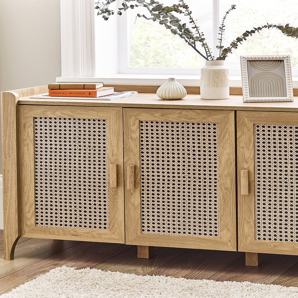Julian Bowen Brown Sydney 3 Door Sideboard (75 x 120 x 41cm)