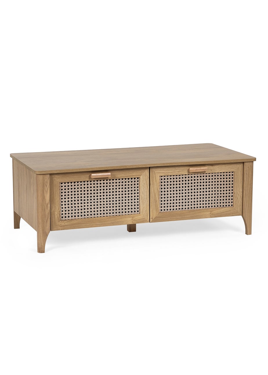 Julian Bowen Brown Sydney 2 Drawer Coffee Table (42 x 120 x 60cm)