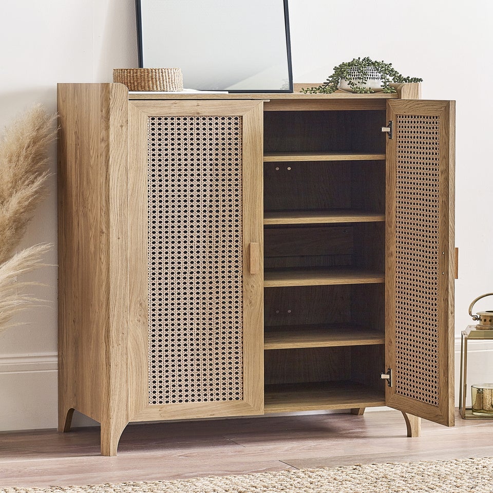 Julian Bowen Brown Sydney Shoe Cupboard