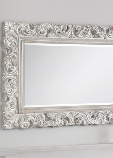 Julian Bowen Baroque Distressed Wall Mirror (82 x 113 x 4cm)