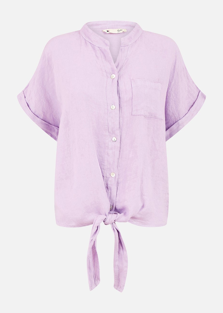 Yumi Lilac Italian Linen Shirt
