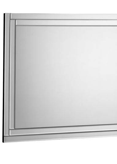 Julian Bowen Deco Frameless Wall Mirror (80 x 60 x 2cm)