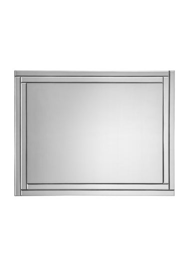 Julian Bowen Deco Frameless Wall Mirror (80 x 60 x 2cm)