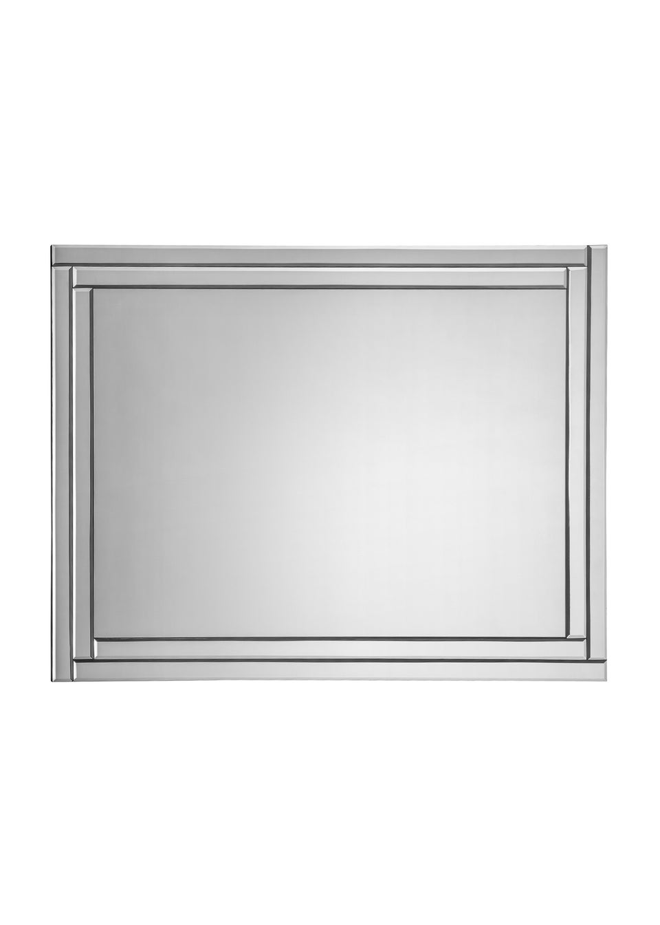Julian Bowen Deco Frameless Wall Mirror (80 x 60 x 2cm)