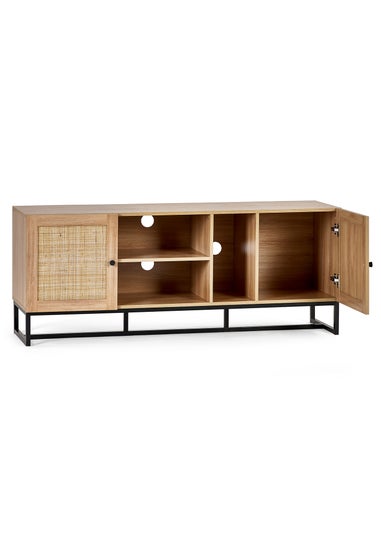 Julian Bowen Brown Padstow Tv Unit (60 x 150 x 40cm)
