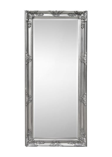 Julian Bowen Pewter Palais Lean to Dress Mirror (170 x 70 x 6cm)