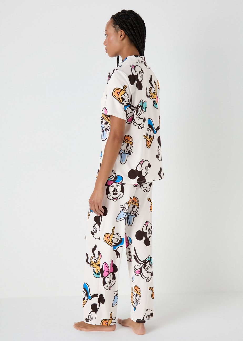 Disney Cream Button Through Pyjama Set