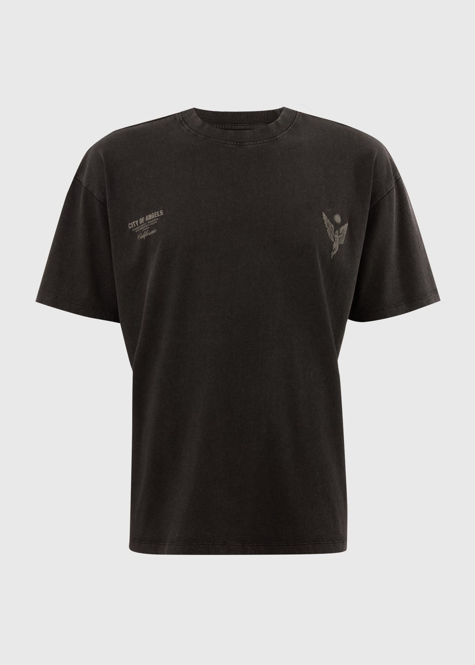 Black Washed City Of Angel T-Shirt