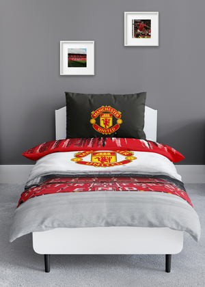 Manchester United FC Theatre Panel 100 % Cotton Duvet