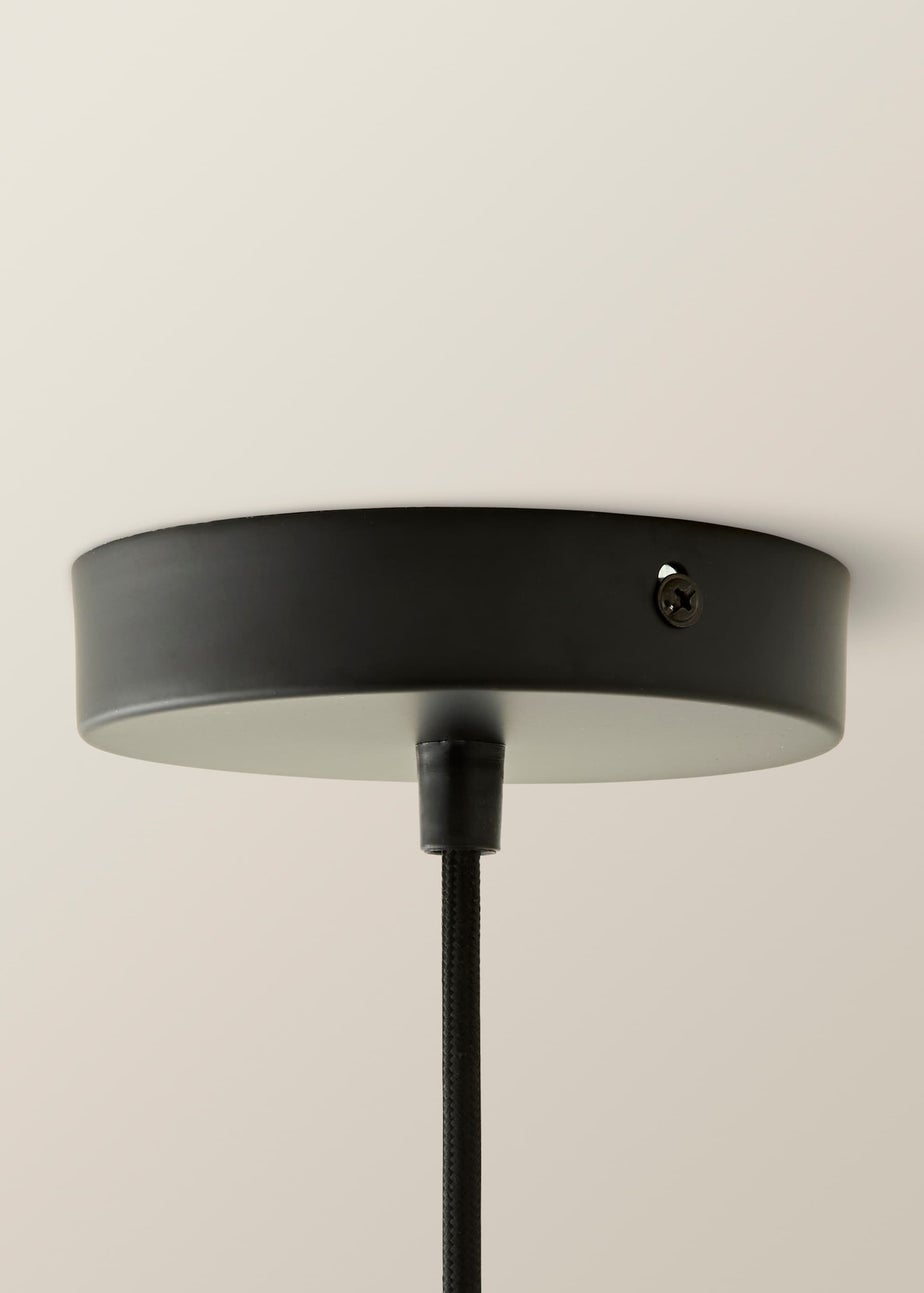 ValueLights Wallace Steampunk Electric Pendant Clear Glass Shade (105.5cm x 24cm x 24cm)