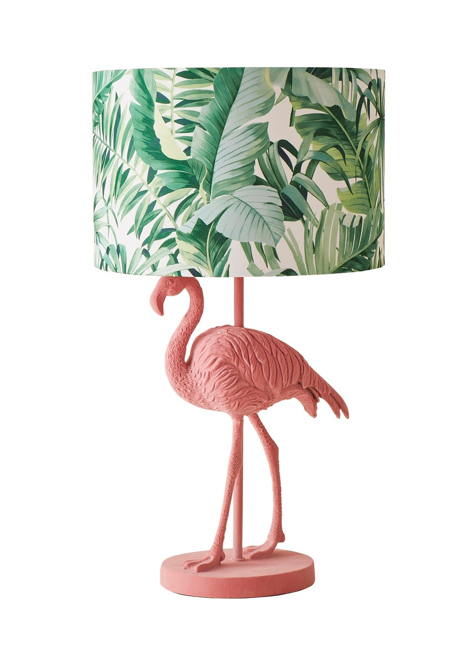 ValueLights Flo Pink Velvet Flamingo Table Lamp (53cm x 30cm x 30cm)