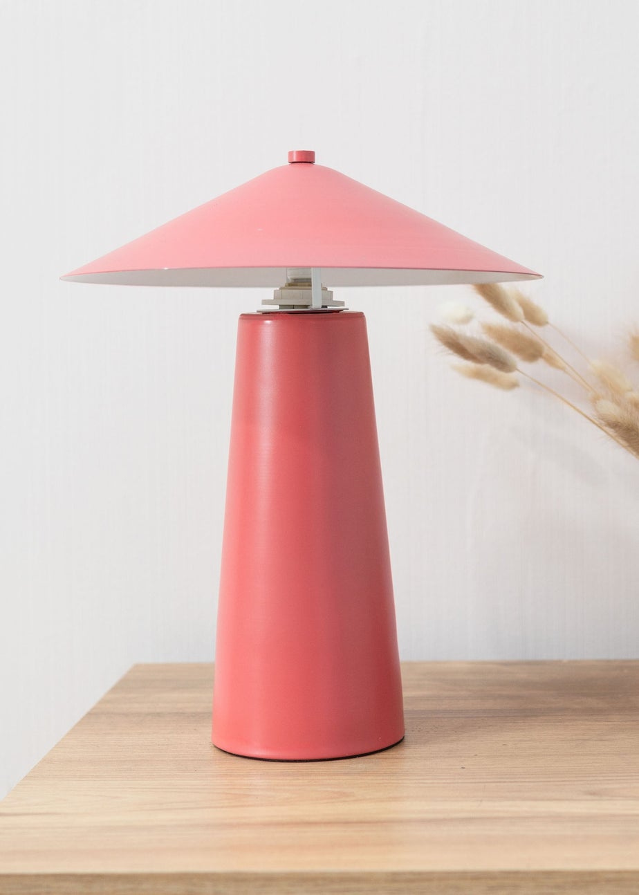 ValueLights Pink Axel Coral Metal Table Lamp (31.5cm x 26cm x 26cm)