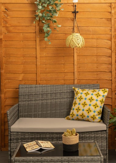 ValueLights Yellow Artichoke Hanging Solar Light (41cm x 20cm x 20cm)