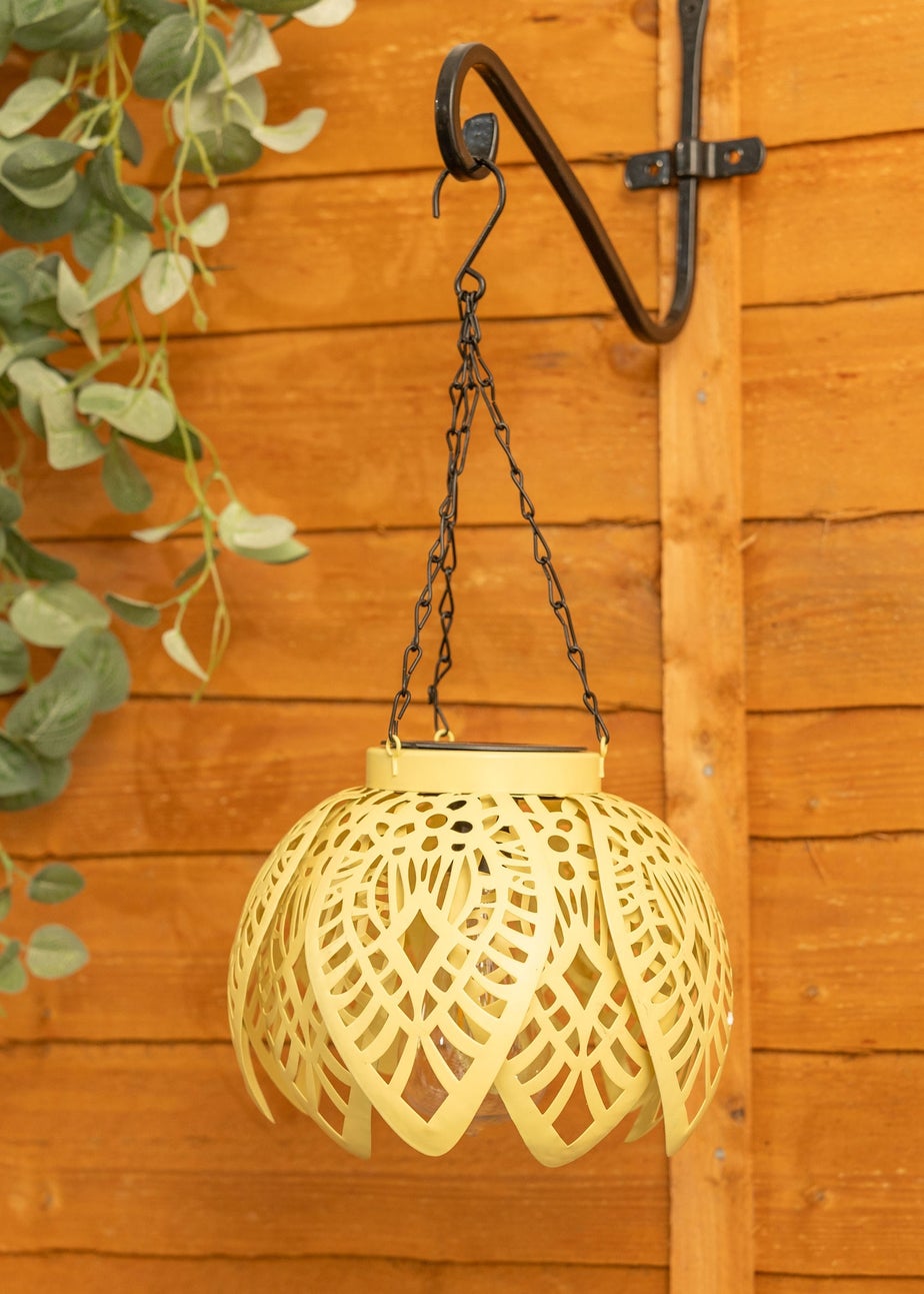 ValueLights Yellow Artichoke Hanging Solar Light (41cm x 20cm x 20cm)
