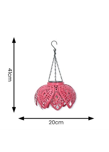 ValueLights Coral Artichoke Hanging Solar Light (41cm x 20cm x 20cm)