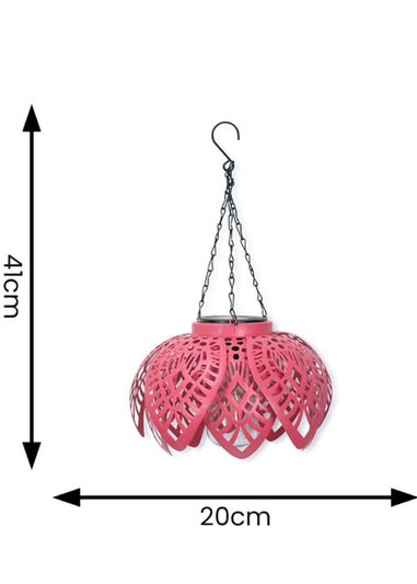 ValueLights Coral Artichoke Hanging Solar Light (41cm x 20cm x 20cm)