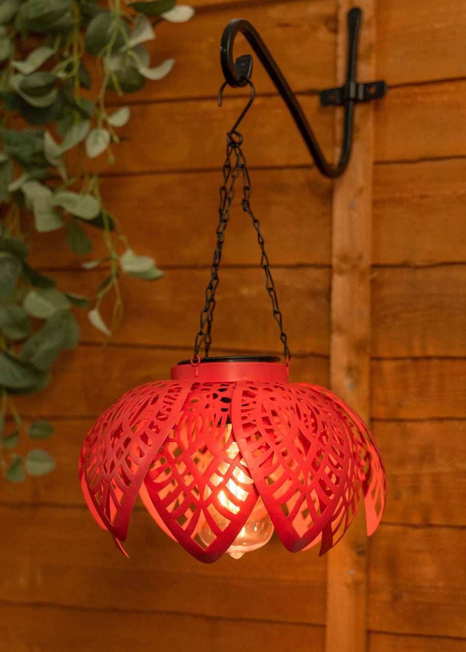 ValueLights Coral Artichoke Hanging Solar Light (41cm x 20cm x 20cm)