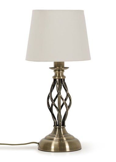 ValueLights Memphis Antique Brass Table Lamp (41cm x 19cm x 19cm)