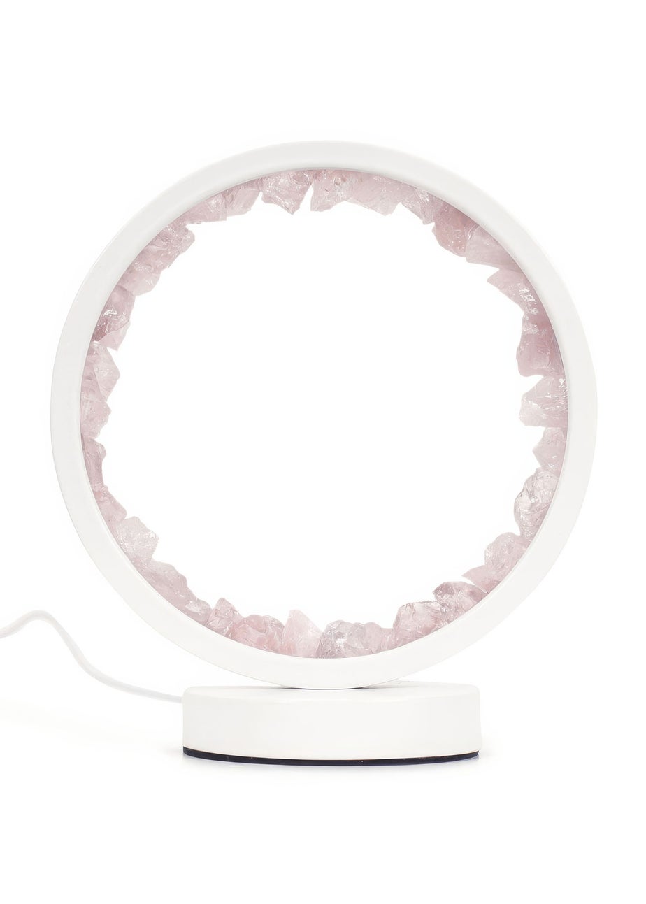 ValueLights Rose Quartz Crystal Wellness Lamp (20.5cm x 10.5cm x 18cm)