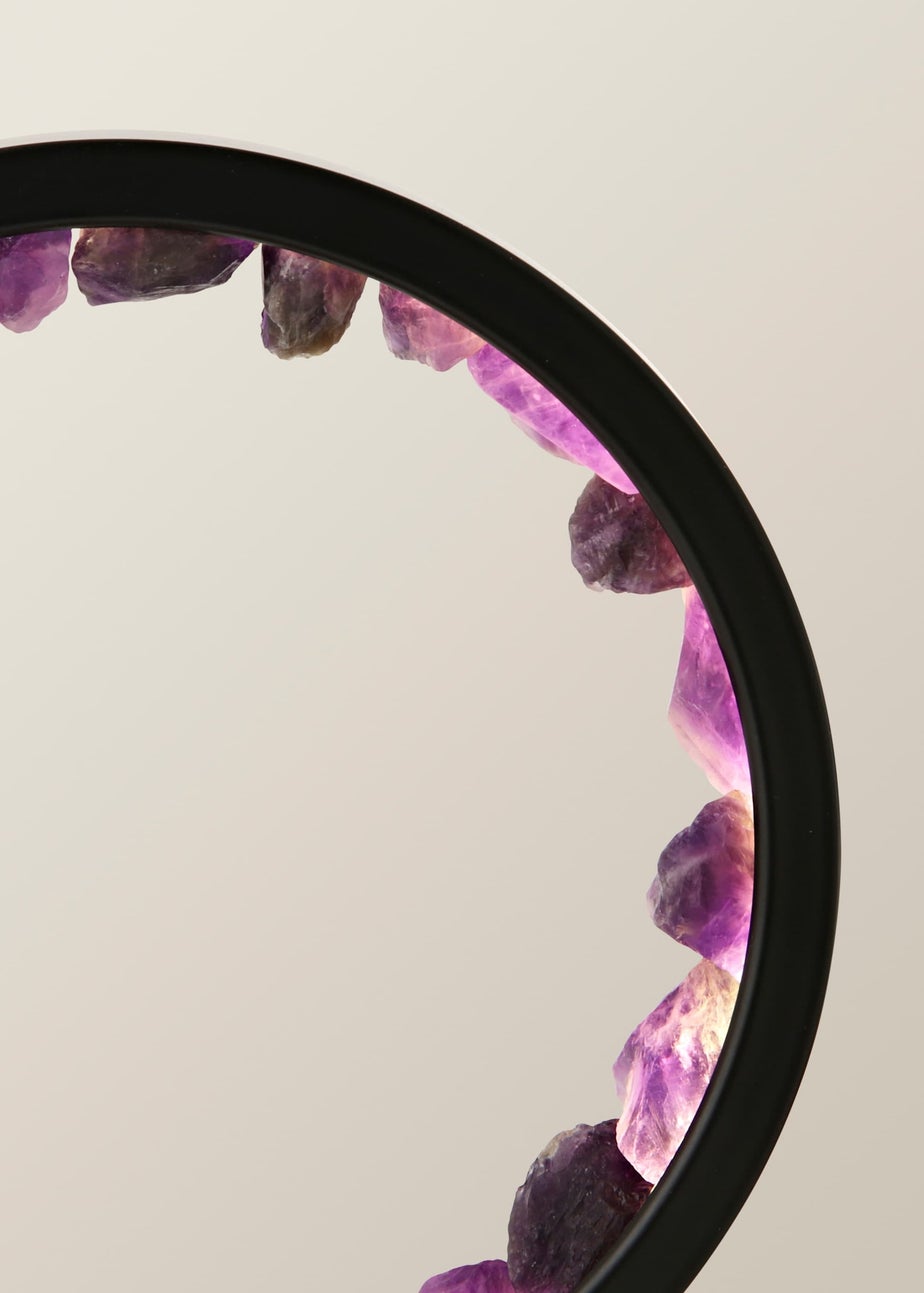 ValueLights Amethyst Crystal Wellness Lamp (20.5cm x 10.5cm x 18cm)