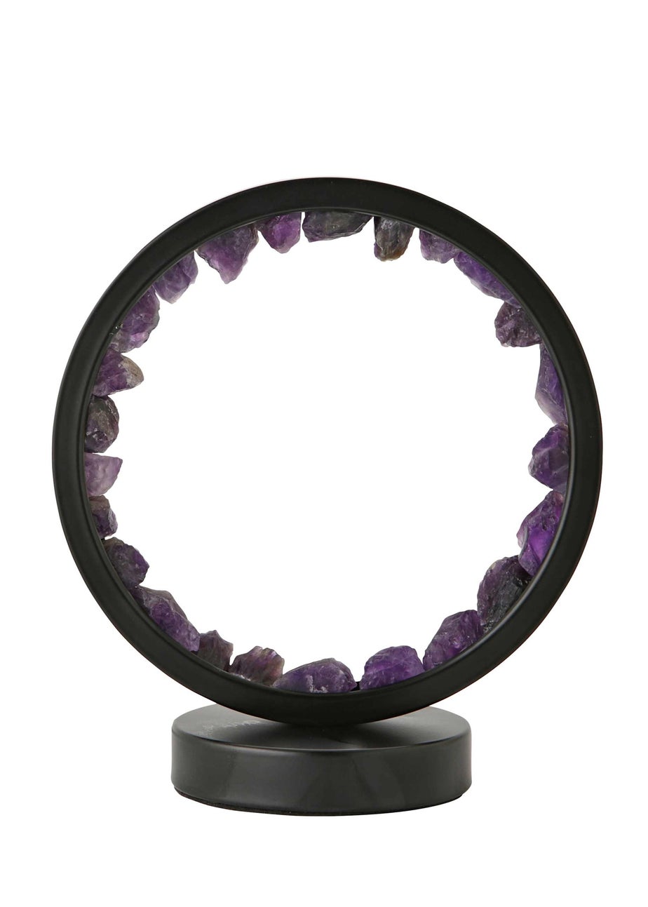 ValueLights Amethyst Crystal Wellness Lamp (20.5cm x 10.5cm x 18cm)