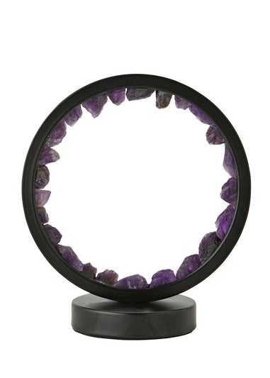 ValueLights Amethyst Crystal Wellness Lamp (20.5cm x 10.5cm x 18cm)