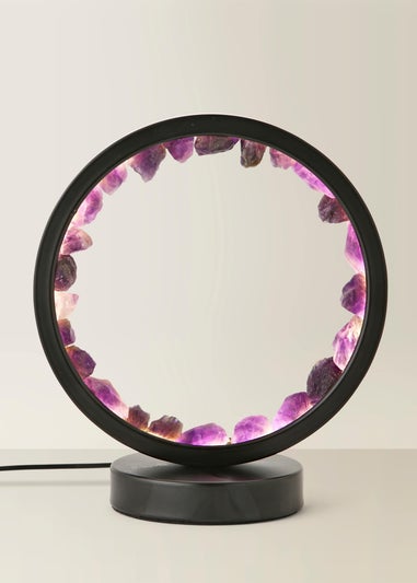 ValueLights Amethyst Crystal Wellness Lamp (20.5cm x 10.5cm x 18cm)
