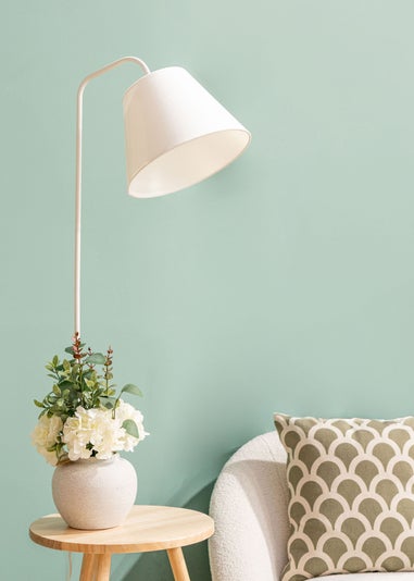 ValueLights Freja Natural Wooden Floor Lamp (161cm x 45cm x 51cm)