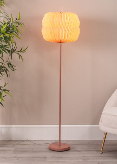 ValueLights Pink Rust Floor Lamp (143cm x 38.8cm x 38.8cm)