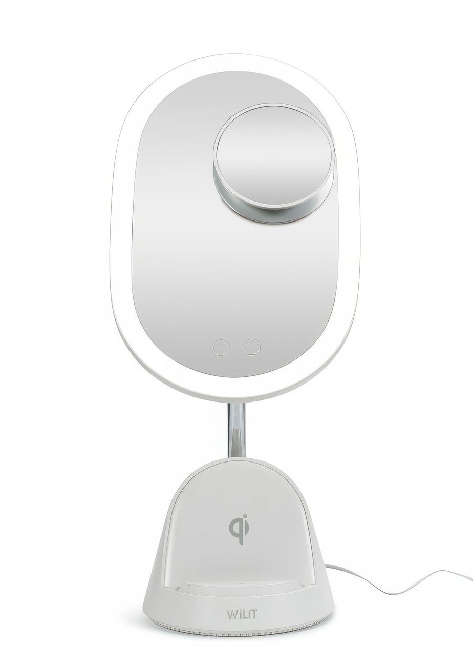 ValueLights White LED Make Up Mirror Wireless Phone Charging (39.5cm x 13cm x 17cm)