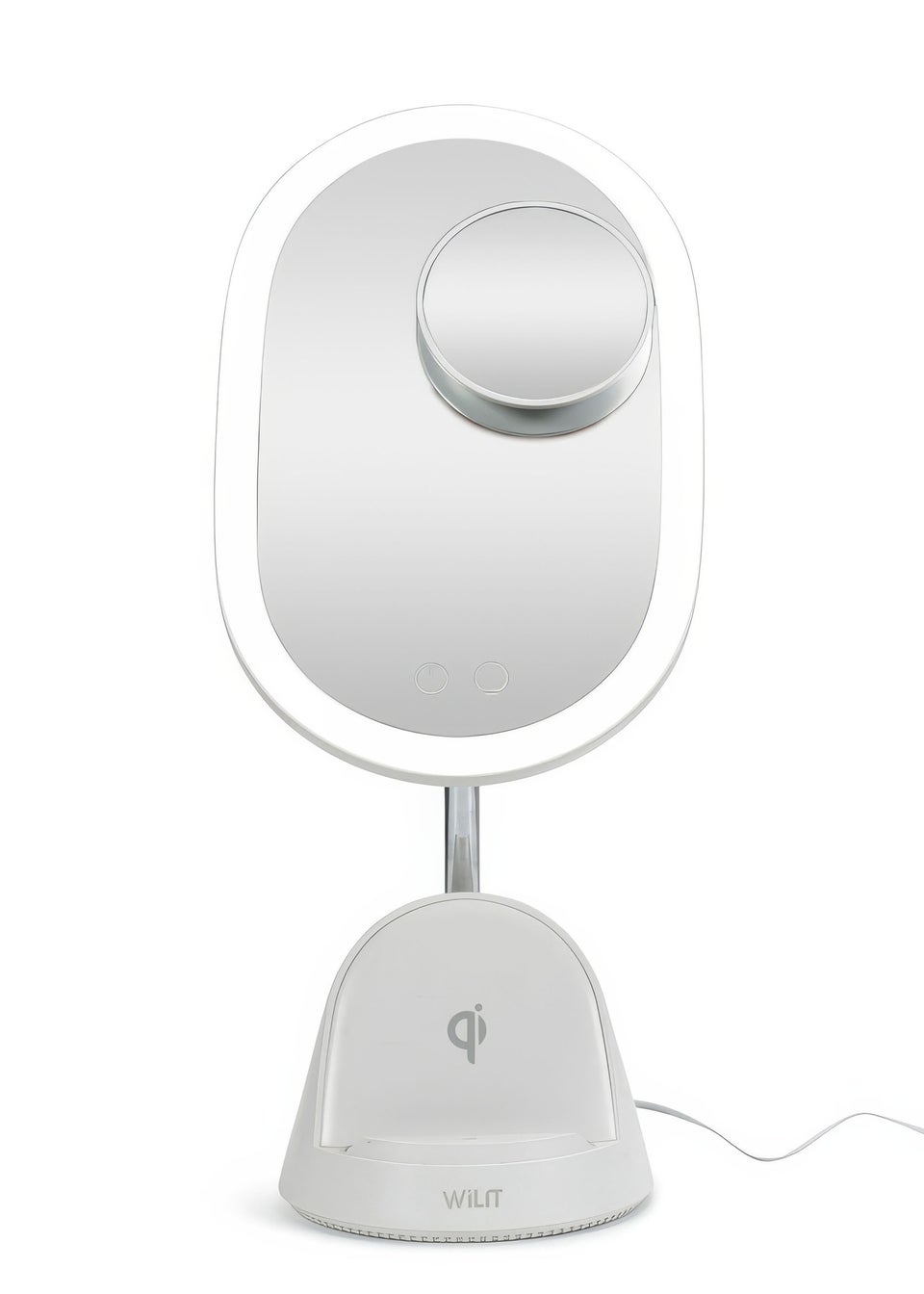 ValueLights White LED Make Up Mirror Wireless Phone Charging (39.5cm x 13cm x 17cm)