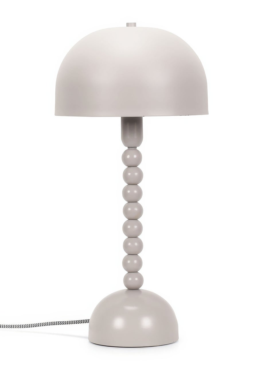 ValueLights Clement Grey Table Lamp (46cm x 22cm x 22cm)