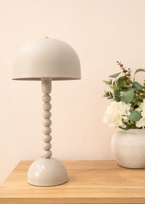 ValueLights Clement Grey Table Lamp (46cm x 22cm x 22cm)