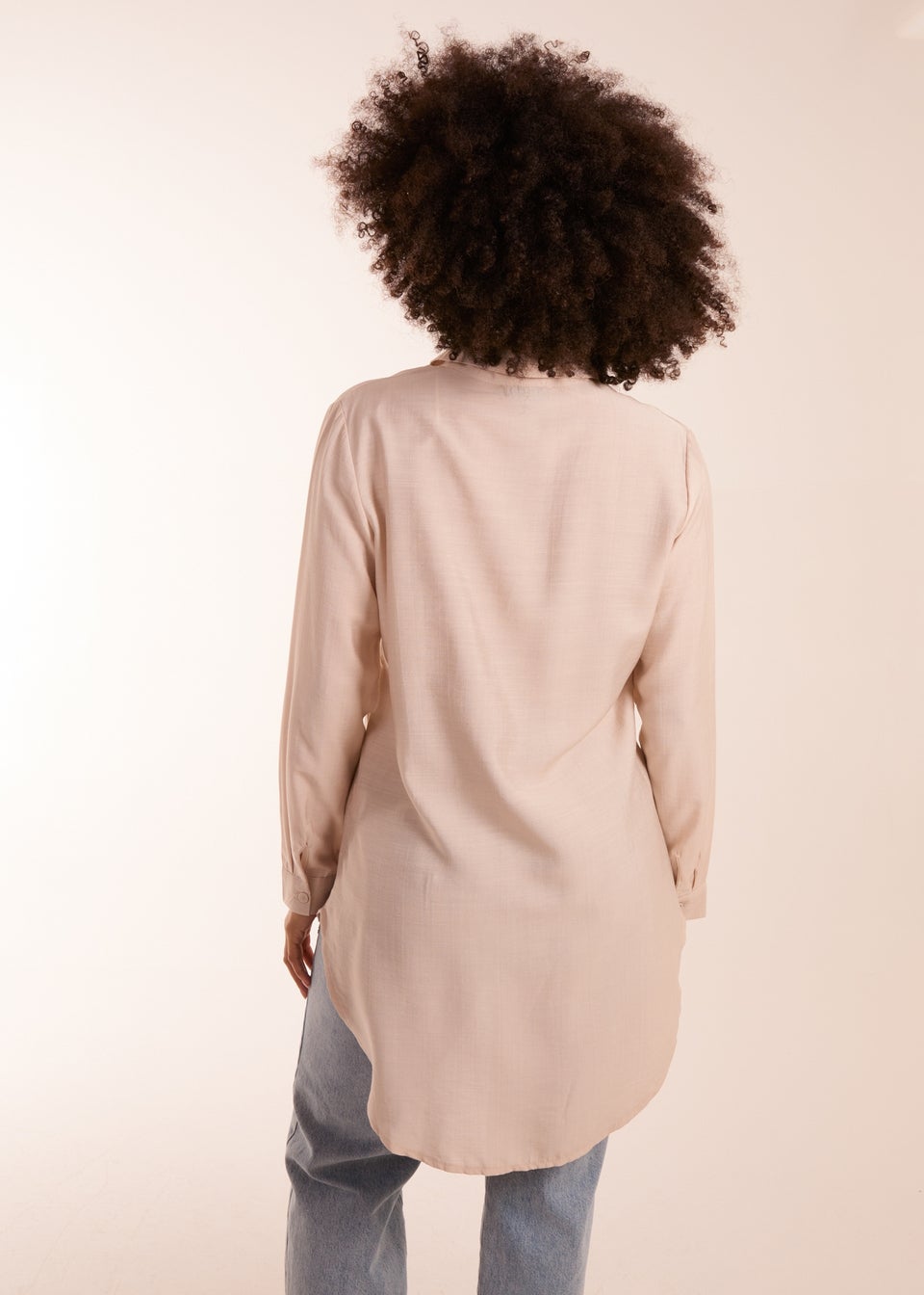 Blue Vanilla Beige Striped Shirt