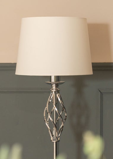 ValueLights Memphis Chrome Floor Lamp (151.5cm x 30cm x 30cm)