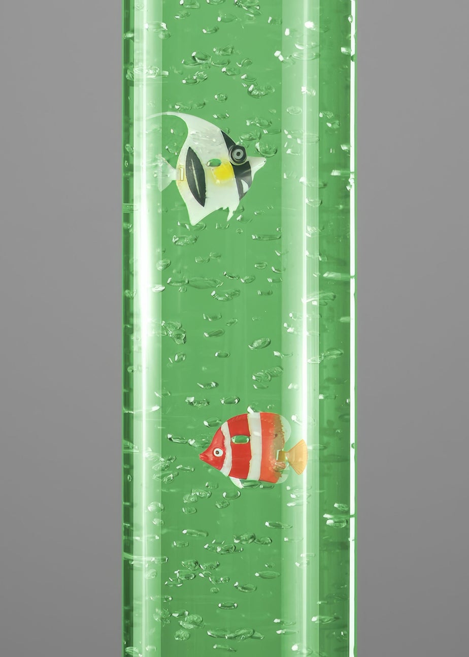 ValueLights Silver LED Colour Changing Bubble Lamp 6 Fish (90.5cm x 18cm x 18cm)