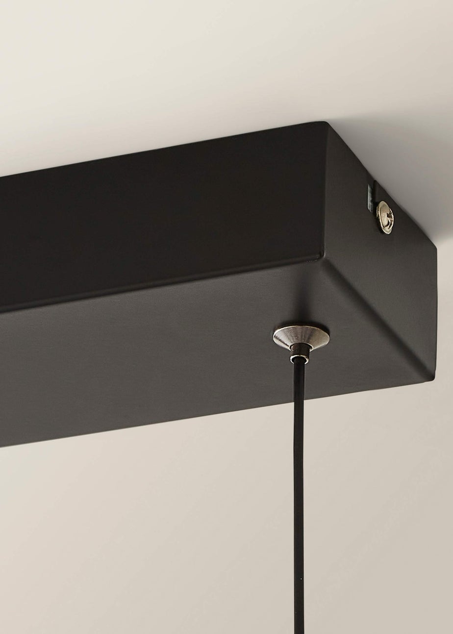 ValueLights Infinity Matt Black Double Twist LED Ceiling Light (100cm x 97cm x 11cm)