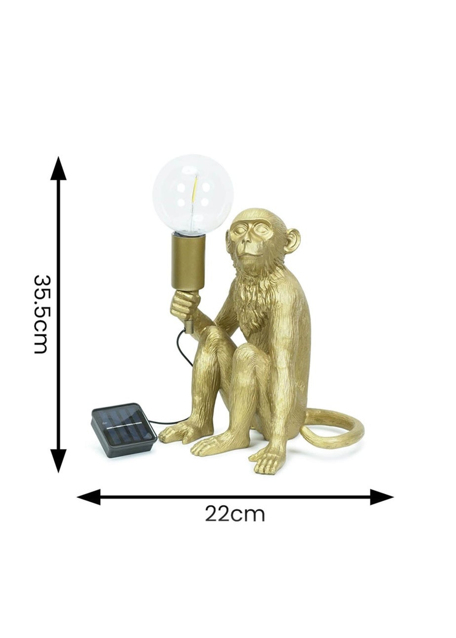 ValueLights Gold George Solar Light (35.5cm x 22cm x 23cm)