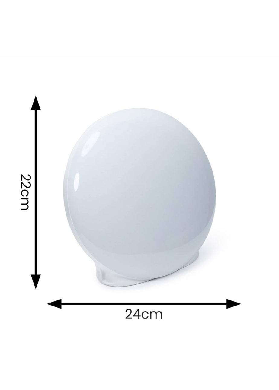 ValueLights White Daylight Wellness Therapy SAD Lamp (22cm x 24cm x 13cm)
