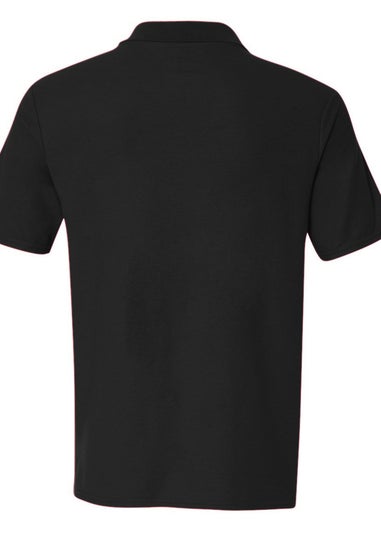 Duke Black Grant Pique Kingsize Polo Shirt