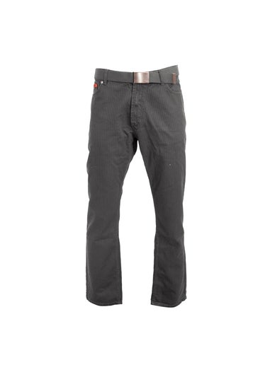 Duke Charcoal London Canary Bedford Cord Kingsize Tuxedo Trousers