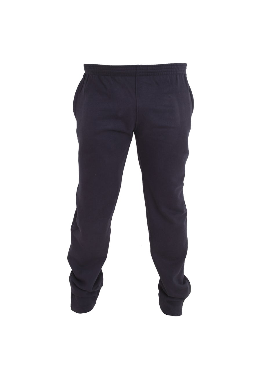 Duke Navy Albert Rockford Open Hem Kingsize Jogging Bottoms