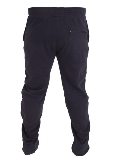 Duke Navy Albert Rockford Open Hem Kingsize Jogging Bottoms